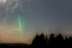 Meteor Feuerkugel 29.09.2012 Bildausschnitt
