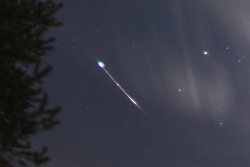 Weihnachtsmeteor 2012 Bildausschnitt